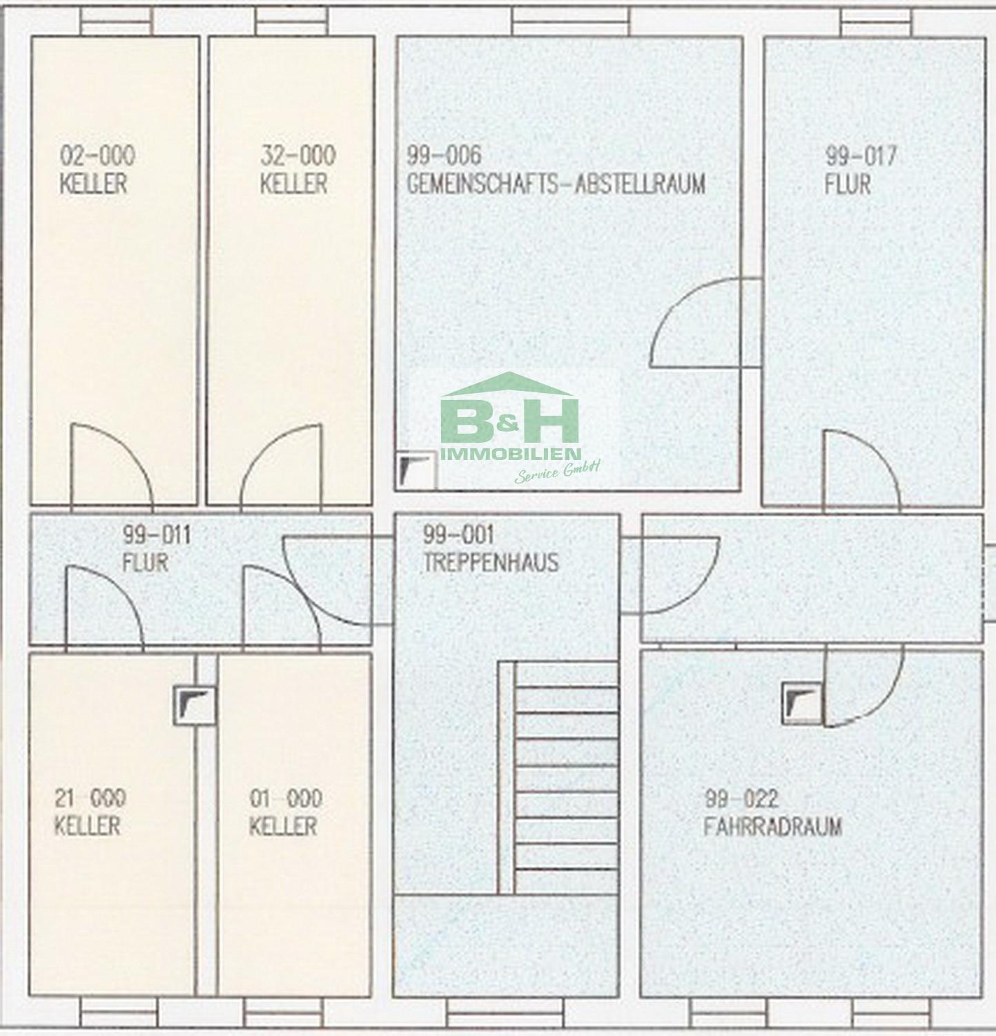 Hübsche 3 Raum Wohnung mit Balkon und Einbauküche in Wolfen — Vorschaubild 14