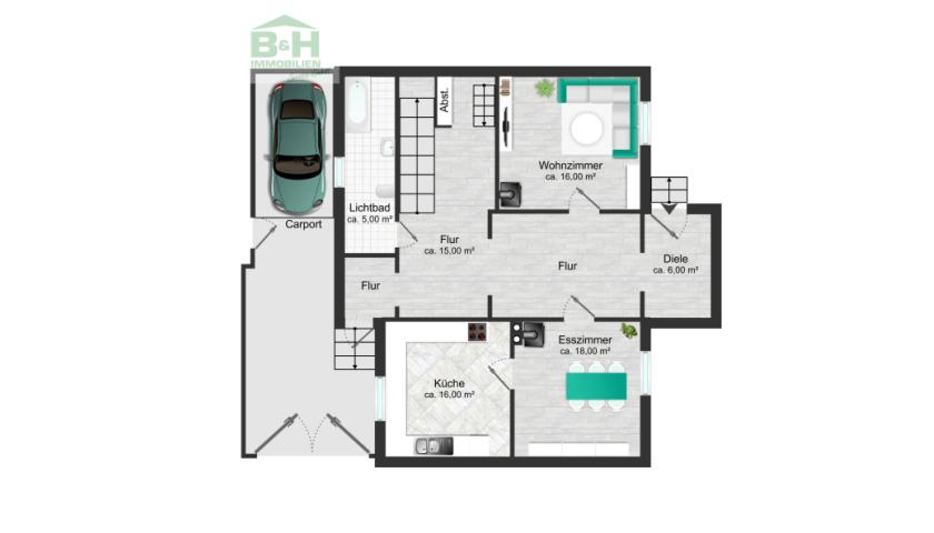 Handwerkerhaus mit viel Platz auf zwei Vollgeschossen 6 Zimmer — Vorschaubild 5
